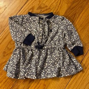 Ralph Lauren 3M Girl Blue and White Floral Dress